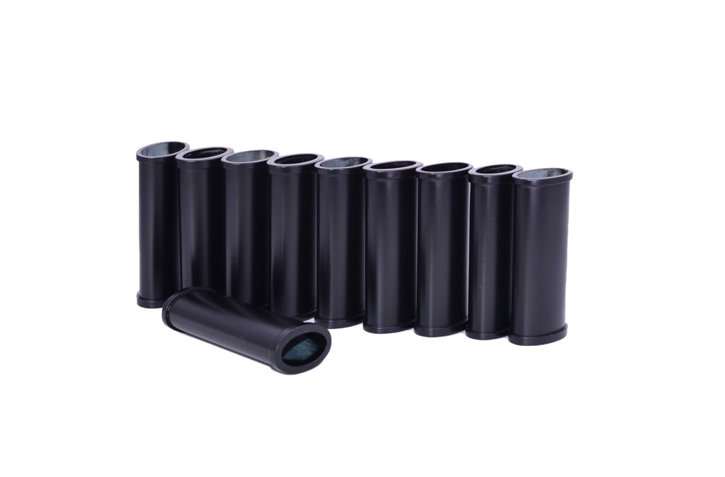 Improved Blank Lighter Cover / Sleeve / Case - No Channel (BLACK MATTE) 10 count